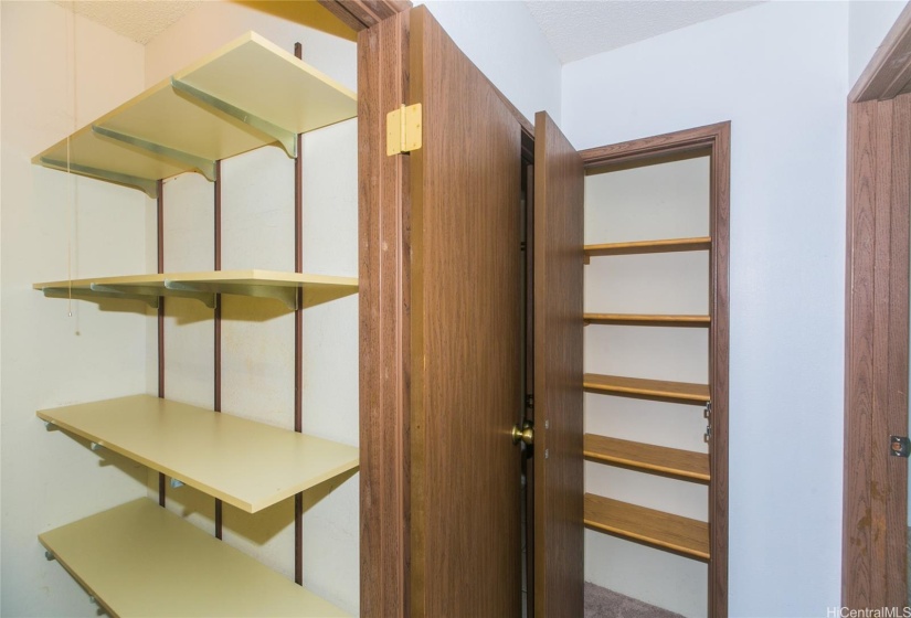 4th floor walk in closet and linen closet.