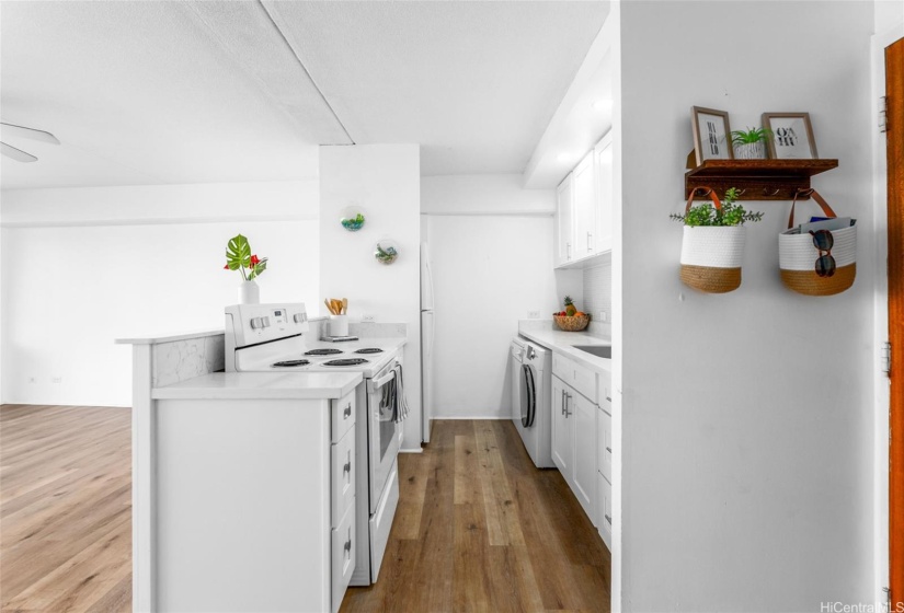 A spacious entryway greets you as you step inside