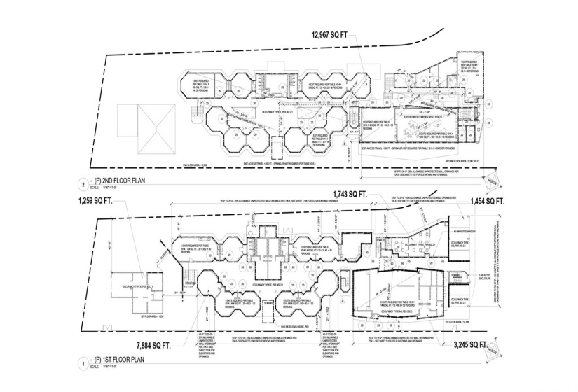 Commercial structure overview plan