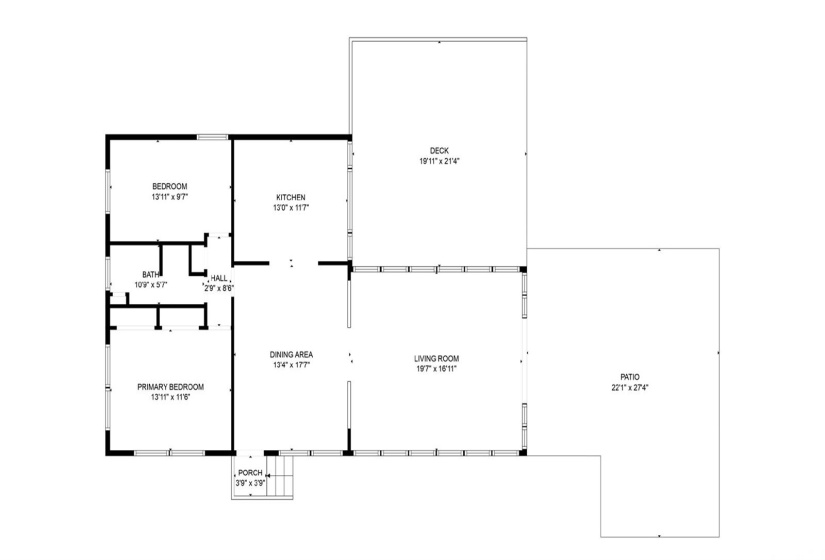 Cottage floor plan