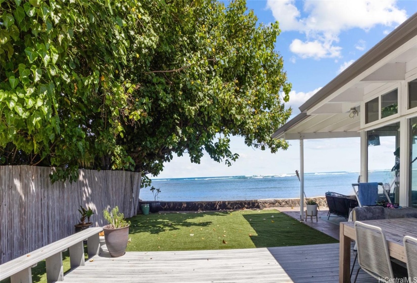 Ocean view from cottage lanai