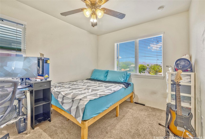 Second Guest Bedroom. Virtually staged & enhanced.