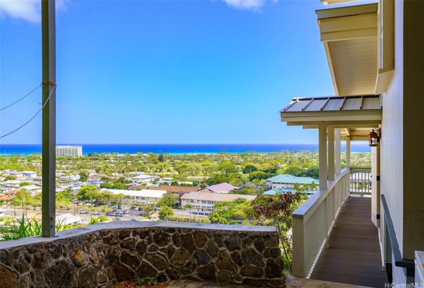 The back lanai also enjoys great views and convenient access to the kitchen and front lanai.