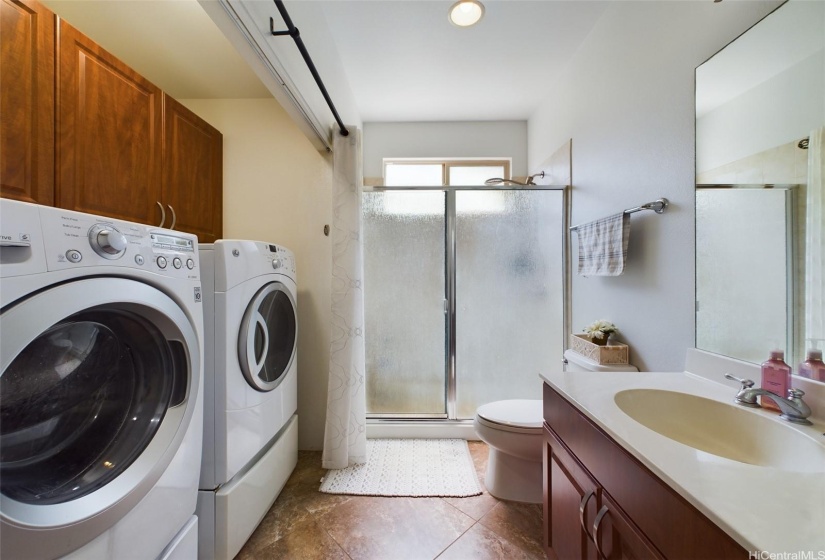 Downstairs Guest Bathroom/Laundry Room