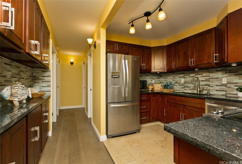 This kitchen offers plenty of space for the cooks in the family to work their magic.