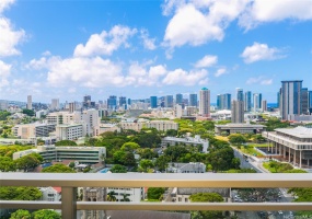 Bird's eye views from the 23rd floor, straight from your living room.