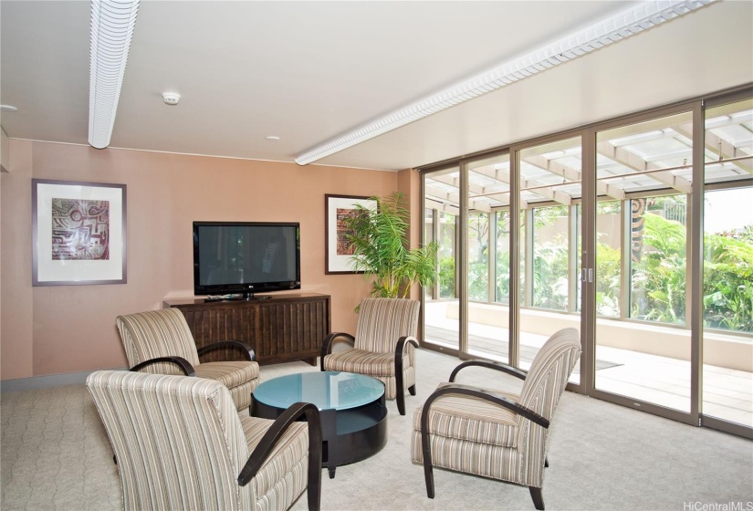 Recreation room perfect for entertaining as an extension of your unit, located on the same floor as the pool.