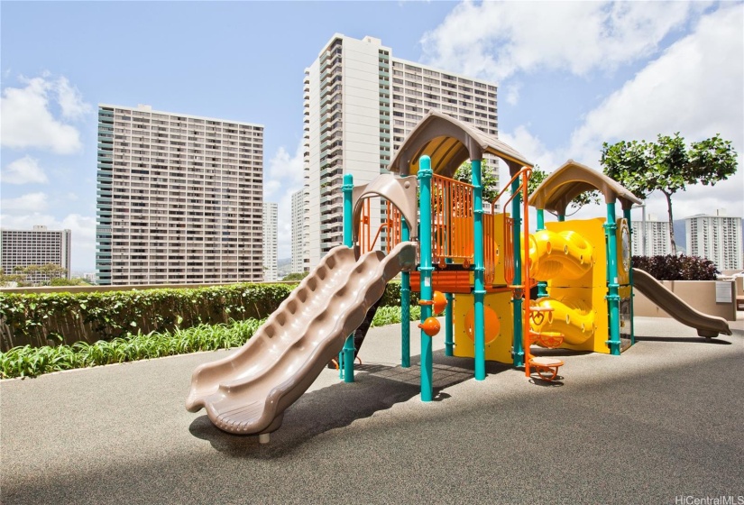 Playground spaces for the little ones too!