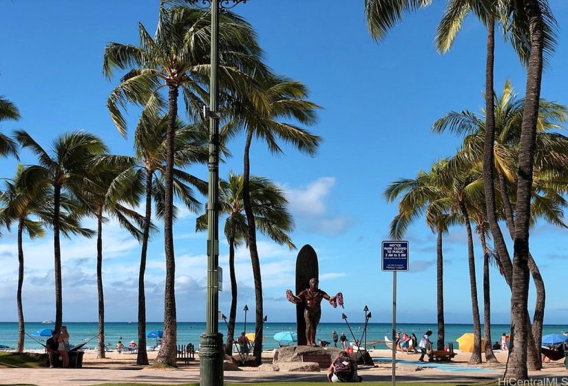 A few blocks away from the famous Waikiki Beach!