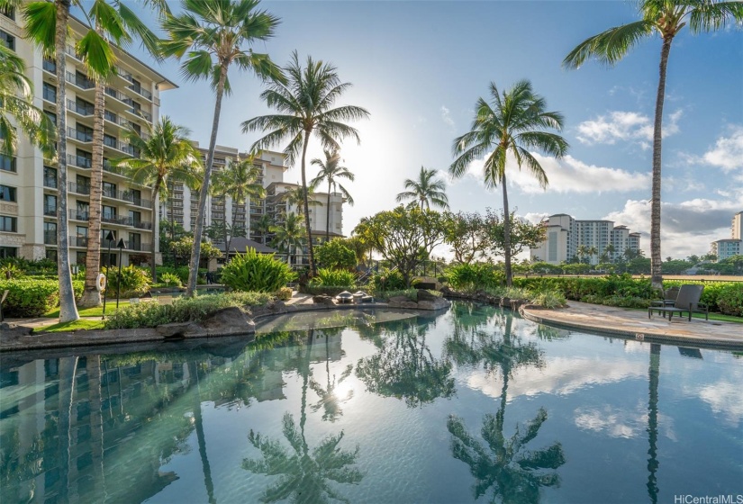 Part of the Lagoon Pool located at the Beach Tower