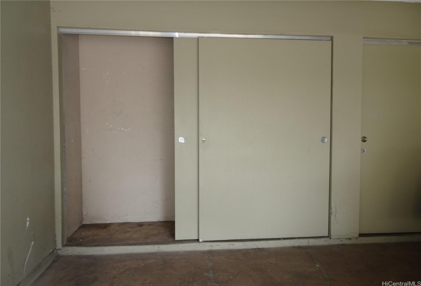 Storage in Parking Area