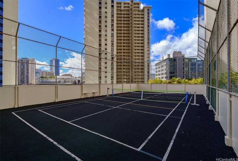 Tennis or pickle ball court