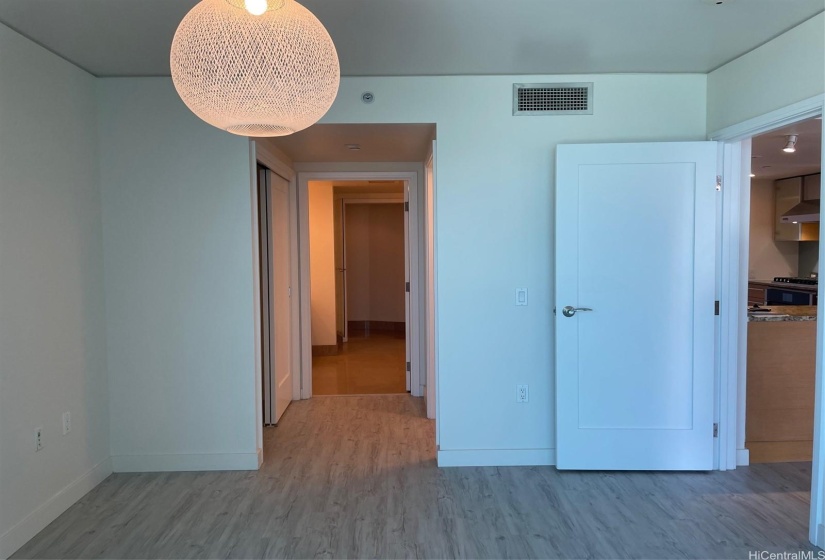 New flooring through out the entire room and living room (Picture taken before tenant move in)