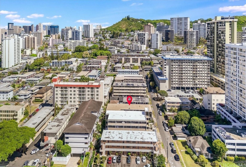 Makiki area ariel view.