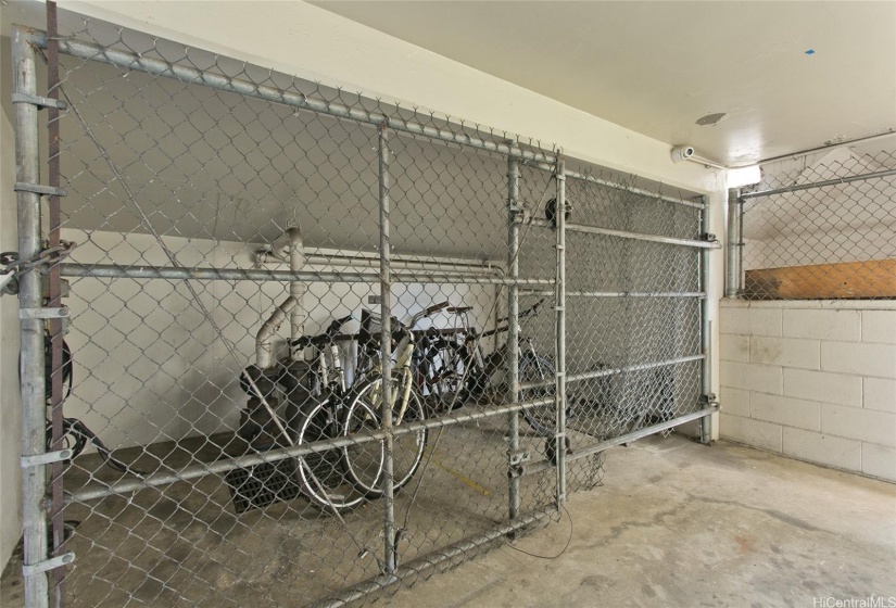 Bike storage area