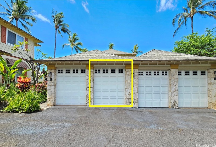 1-car garage, also includes one open stall