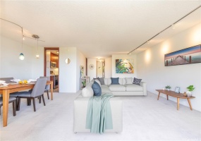 Large living area opening up to the the Lanai