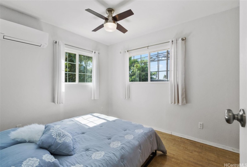 Primary Bedroom with AC and ceiling fan