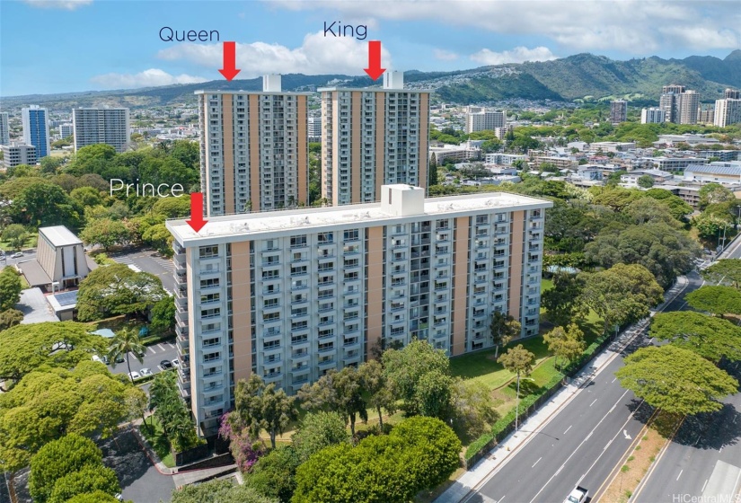 all 3 buildings of Queen Emma Gardens