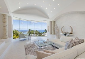 Upon entering the house, you'll find this grand room with ocean viewsoffering Ocean View welcomes you.