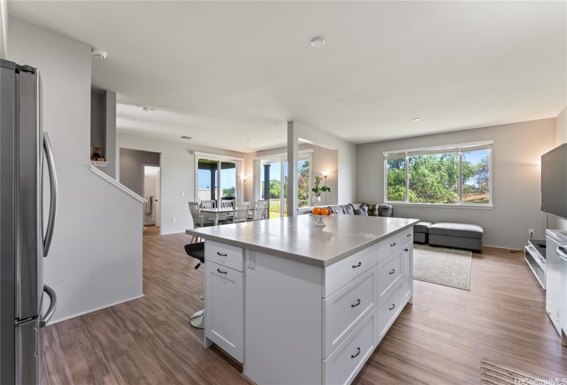 Kitchen Island to Family Room