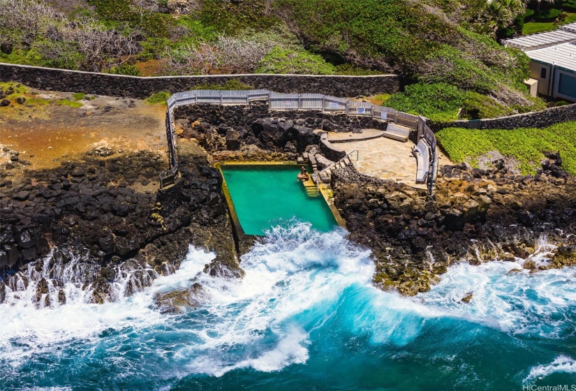 Black Point community's natural saltwater pool