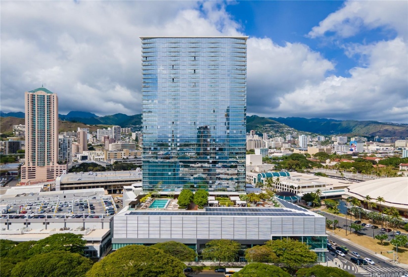 Symphony Honolulu sits directly across the street from the Blaisdell Concert and Exhibition Hall