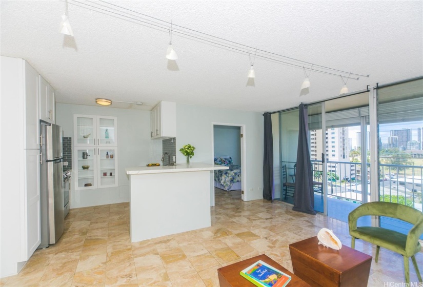 Just add bar-height stools for a terrific dining area.