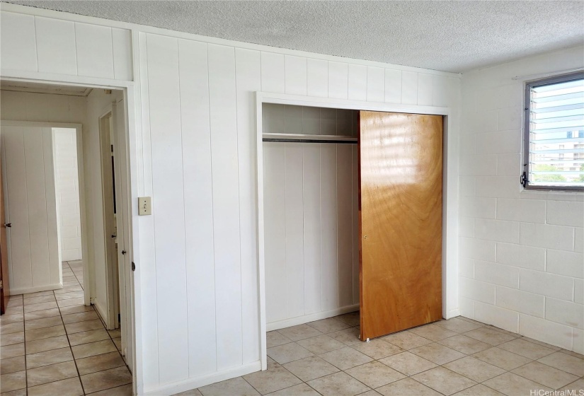 Bedroom closet area