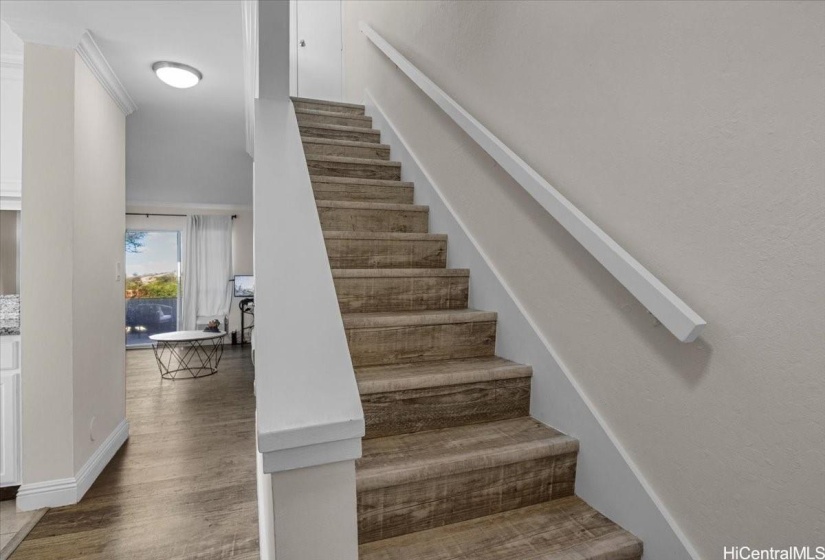 With both bedrooms upstairs, the Townhome offers privacy and exclusivity