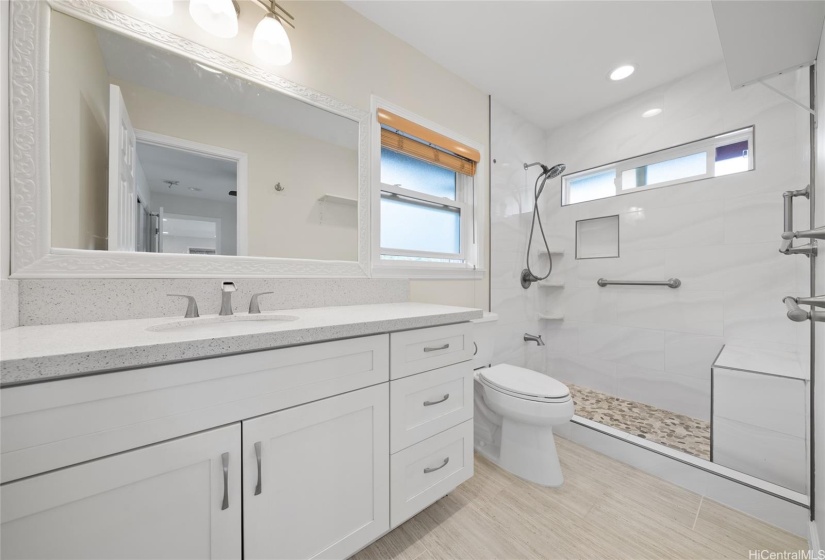 Upstairs master bathroom