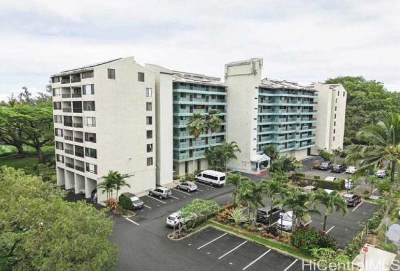 Looking towards the lobby entrance for 1875 KALANIANAOLE AVE, #311