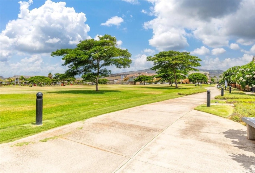 Walkway to the community pool