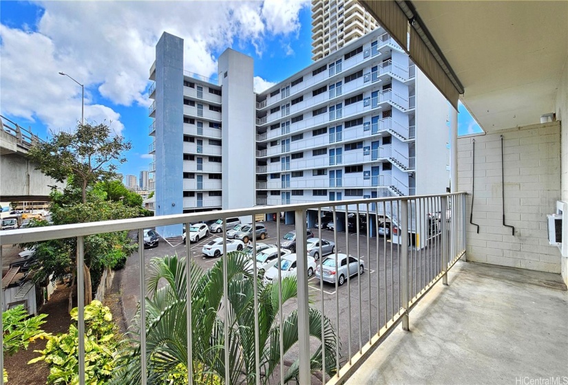 Large balcony.