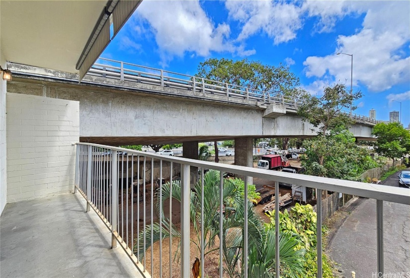 Large balcony.