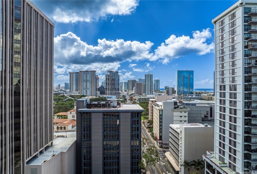 View from 15th floor via drone. View is an estimate.