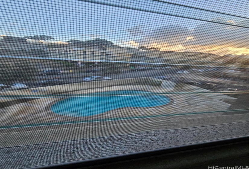 view of pool from unit