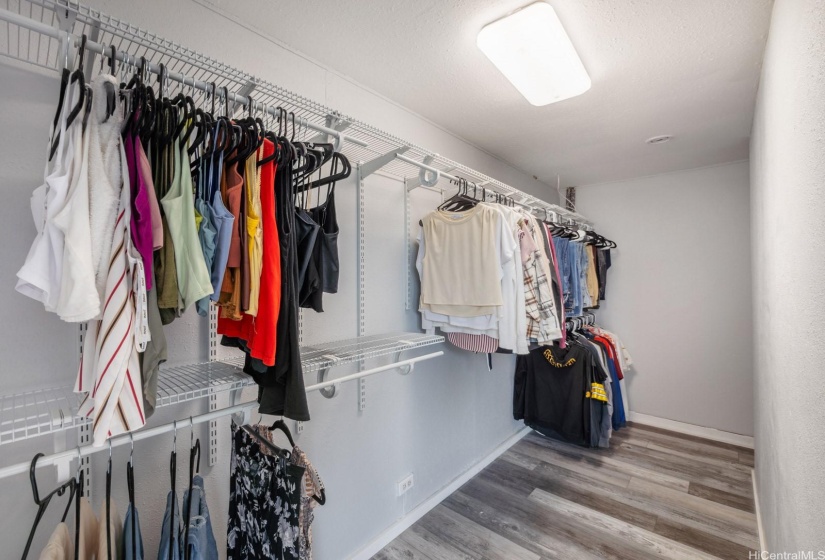 Custom walk in closet, huge upgrade