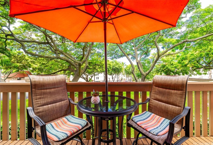 relax on your large lanai space.