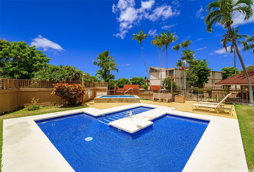 One of two pools on property