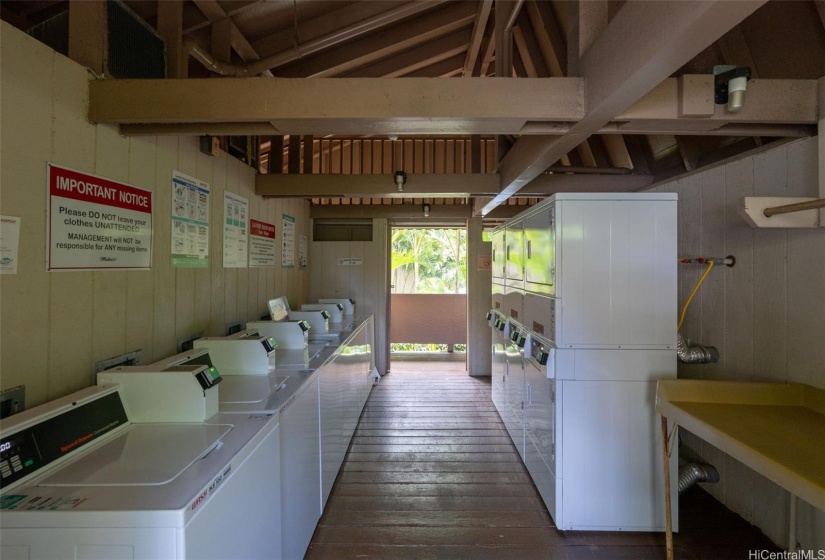 Community laundry area