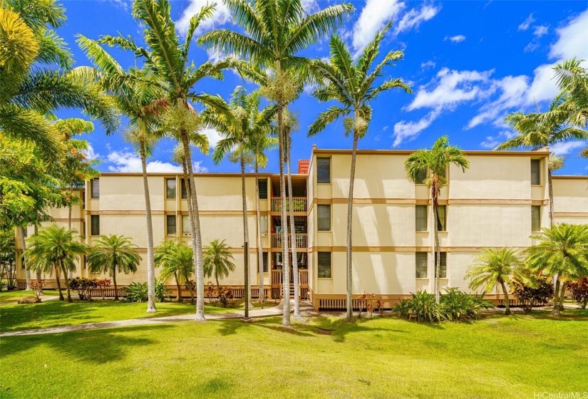 Welcome to paradise in Makaha Valley!  Main entrance to unit down pathway and 5 stairs.  A units are highly desirable for convenience of being on the groundfloor.