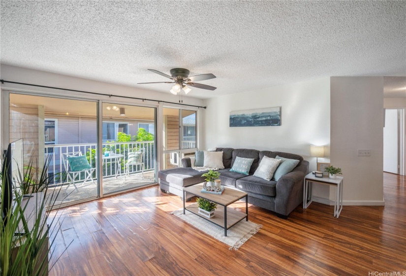 Love the Natural Light and Spacious Lanai that elongates the Living Room & creates a Sancturary for your enjoyment!