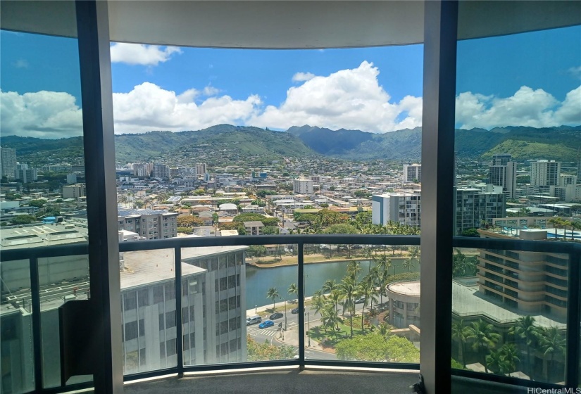 Main views from living room to lanai.