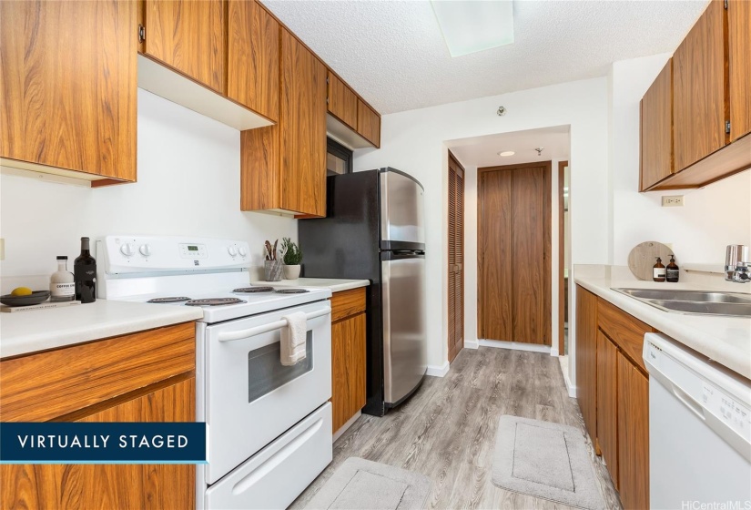 Staged kitchen