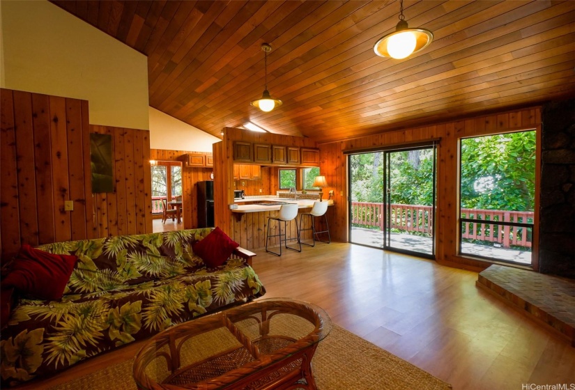 Looking towards the kitchen, 99-2034 Popohau Place...