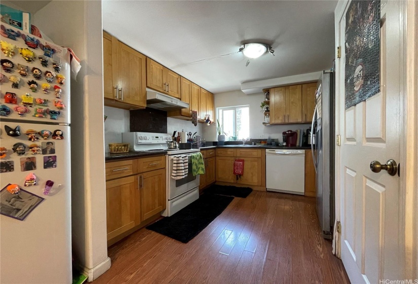 second floor kitchen area