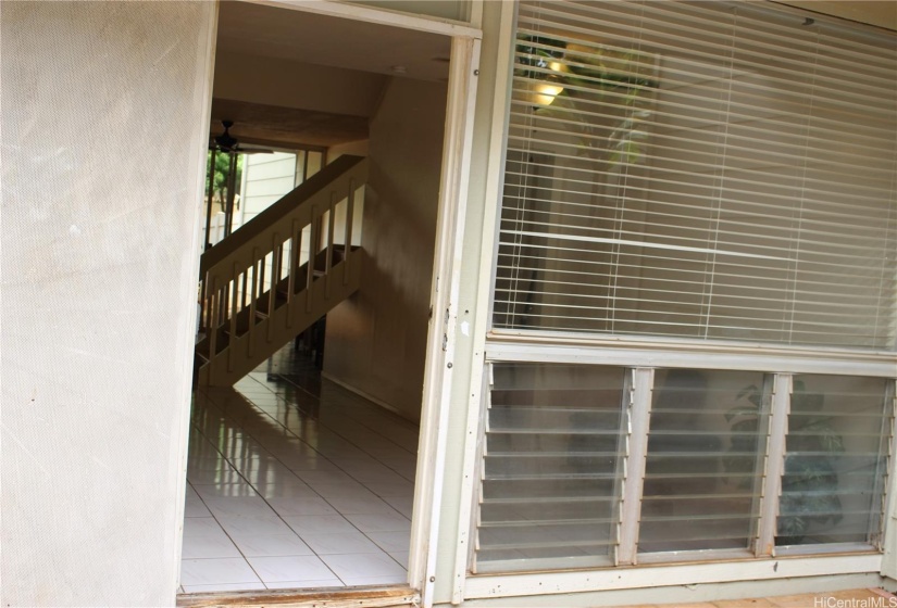 Main entrance to the house.