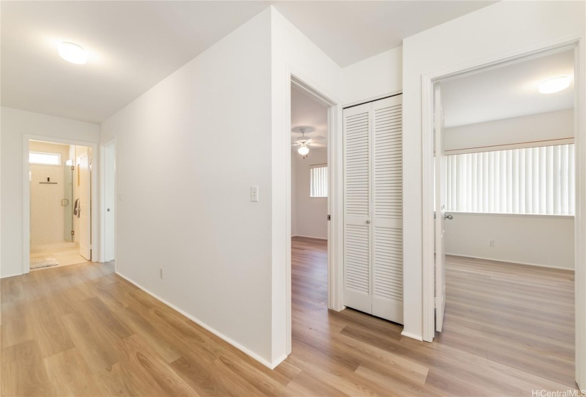 Top of the staircase showing 2nd, 3rd and 4th bedroom w/hallway full bath.