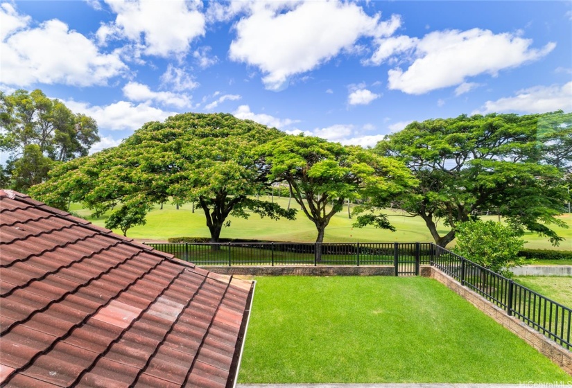 Golf Course/tree top views from the Primary Bedroom